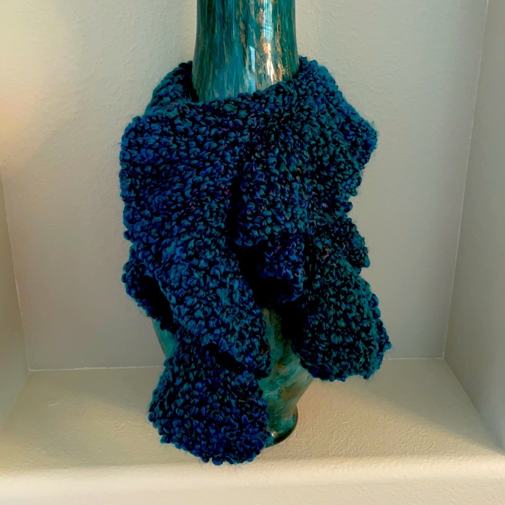 Handcrafted ruffle scarf/wrap Gorgeous colors